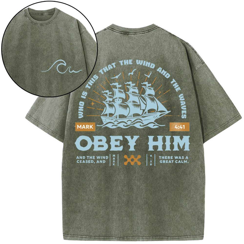 Double-Sided Vintage Washed Christian Sample T-Shirt Sale-GuidingCross