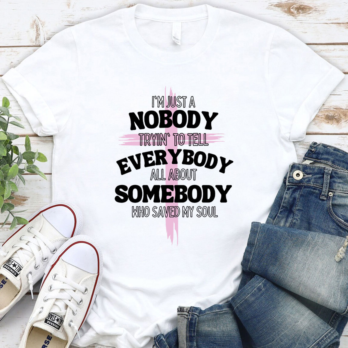 Who Saved My Soul Christian T-Shirt