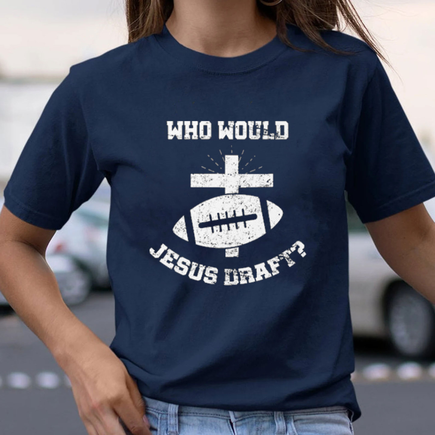 Who Would Jesus Draft Christian T-Shirt