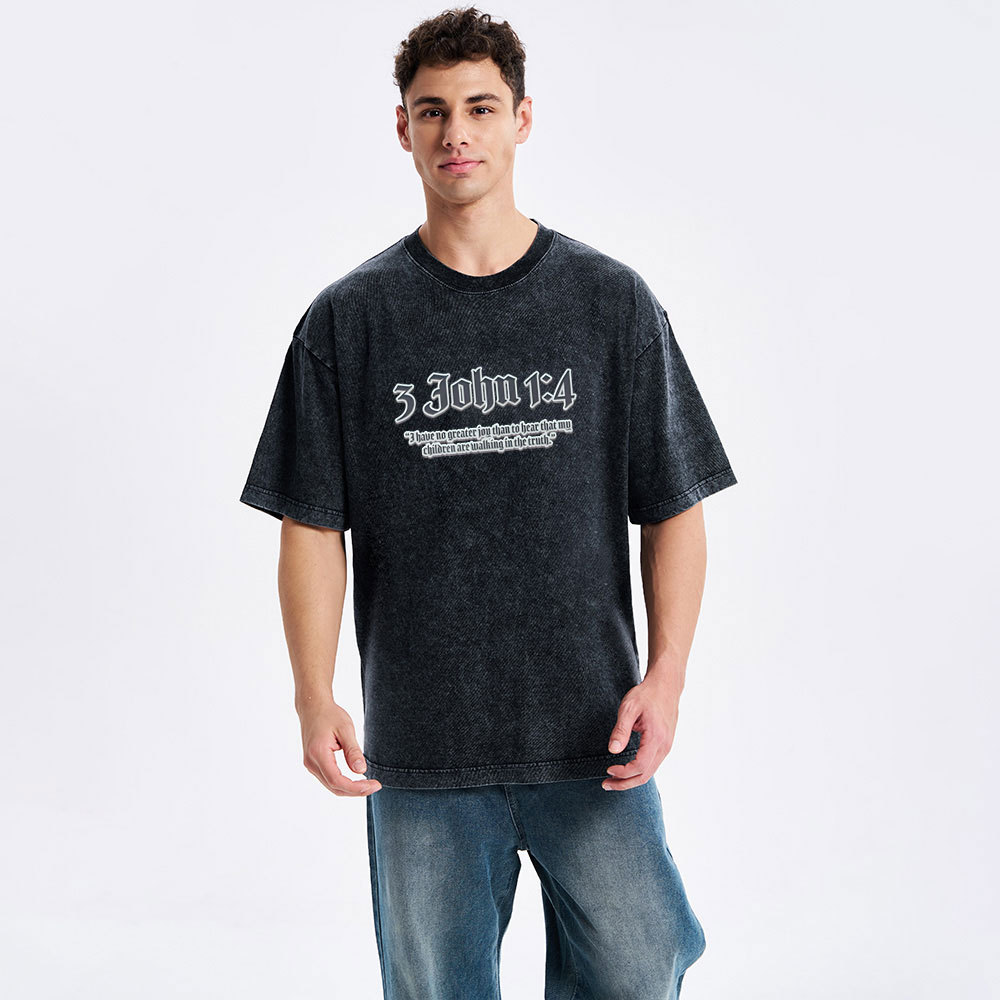 Whom I Love In The Truth Christian Washed T-Shirt