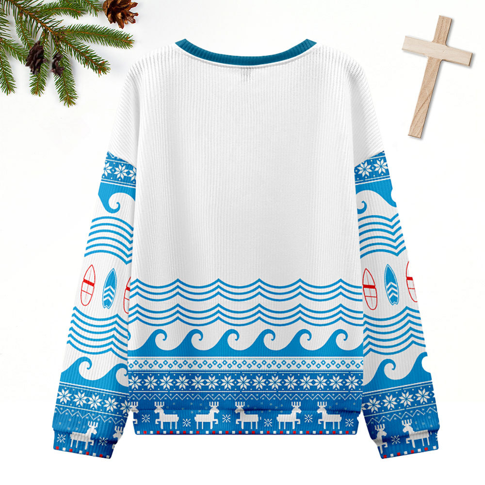 Why Walking On Water Christian Ugly Christmas Sweatshirt