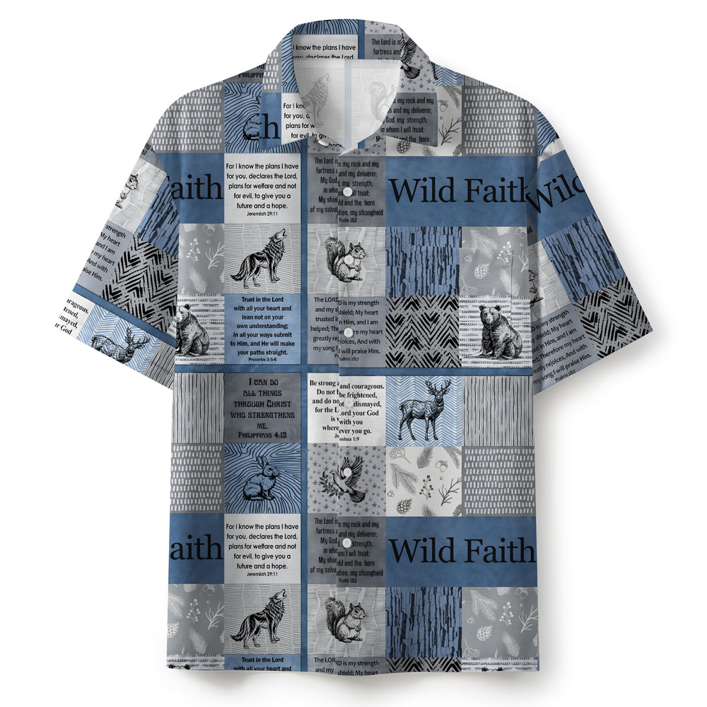 Wild Faith Christian Hawaiian Shirt 