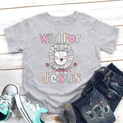 Wild For Jesus Christian Kid T-Shirt