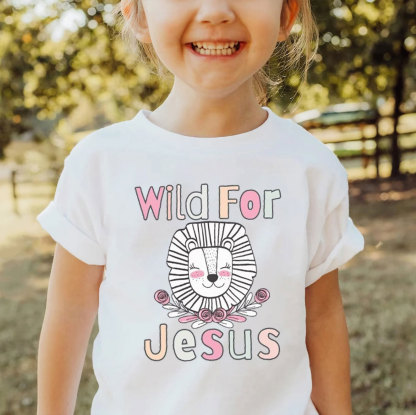 Wild For Jesus Christian Kid T-Shirt