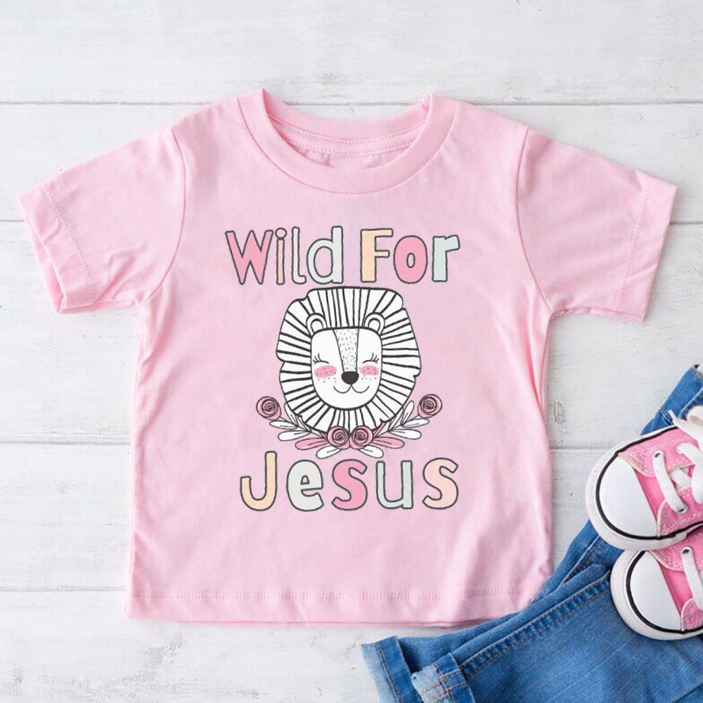 Wild For Jesus Christian Kid T-Shirt