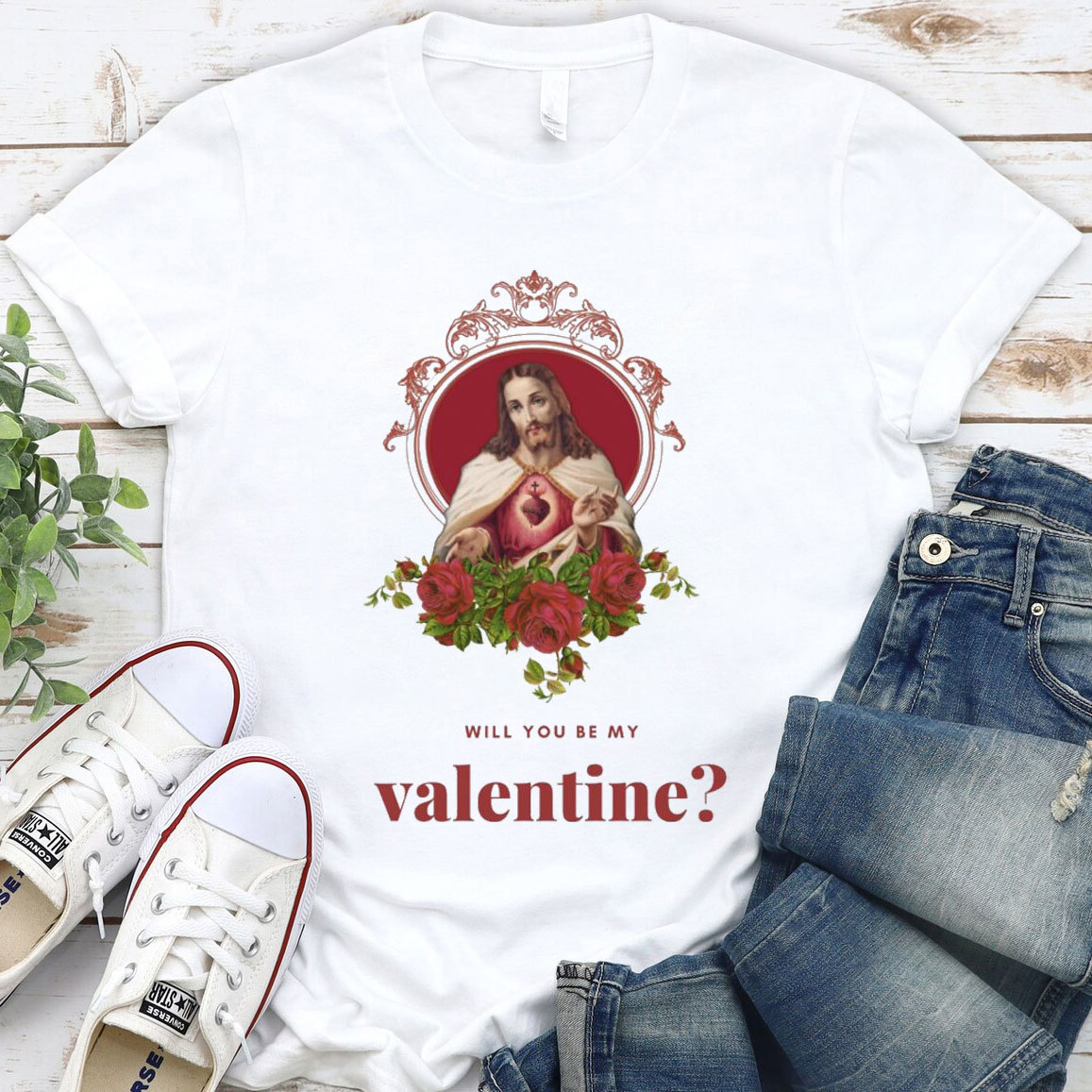 Will You Be My Valentine Christian T-Shirt