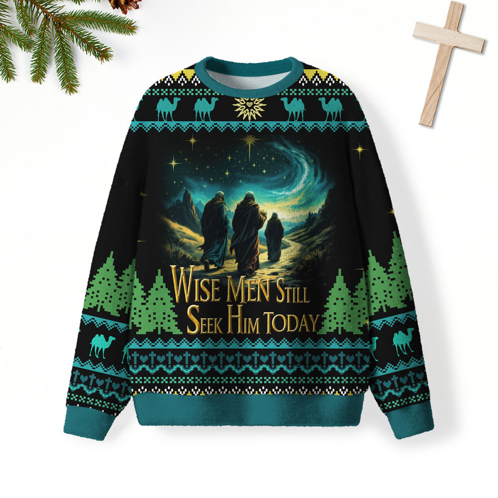 Wise Men Still Seek Him Today Christian Lightweight Sweater
