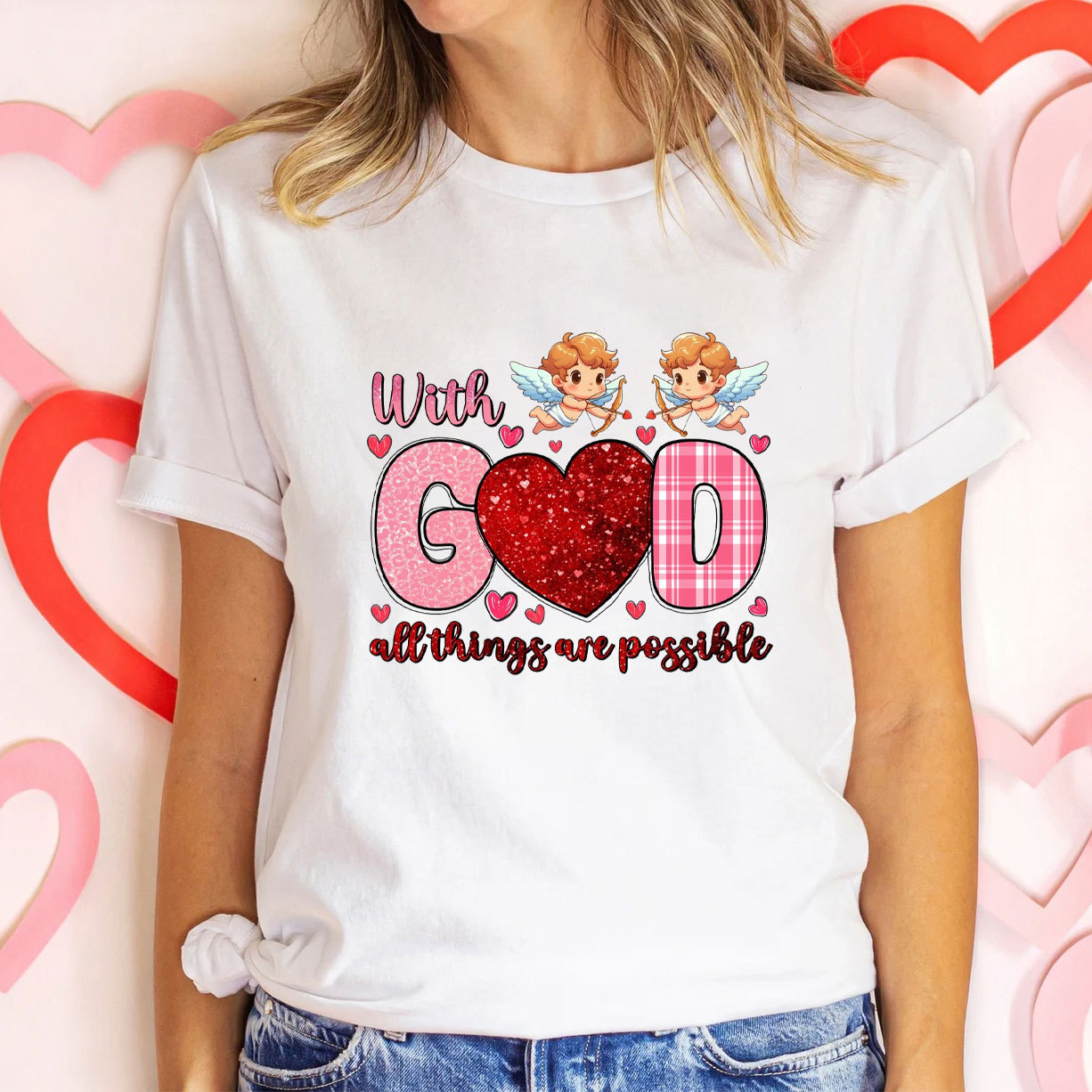 With God All The Things Are Possible Christian T-Shirt