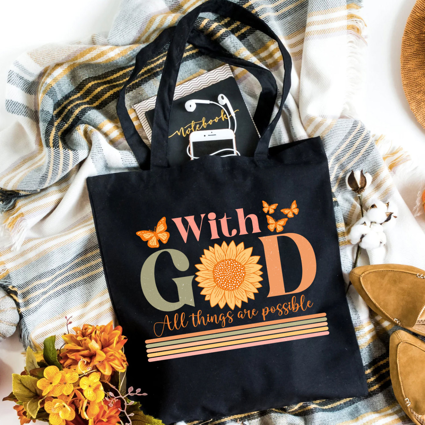 I Can Only Imagine Christian Lyric Canvas Tote Bag Sale-GuidingCross