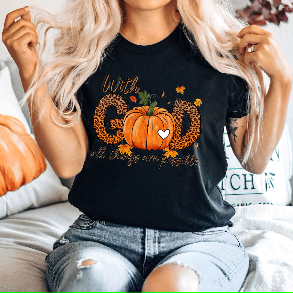 With God All The Things Is Possible Christian T-Shirt