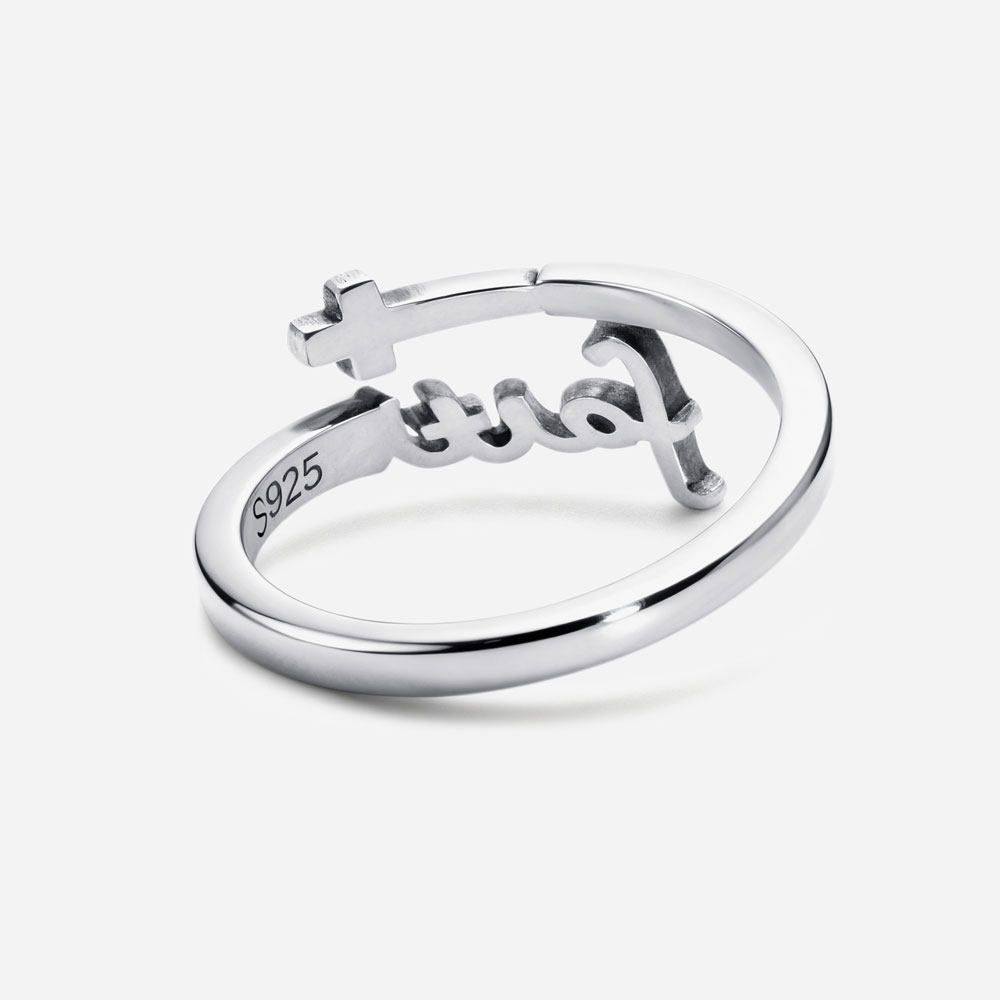 With God All Things Are Possible Christian 925 Sterling Silver Ring