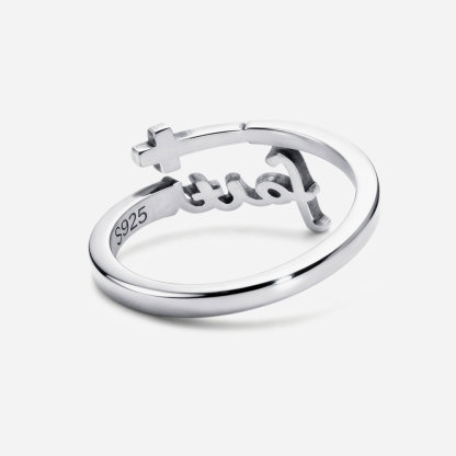 With God All Things Are Possible Christian 925 Sterling Silver Ring