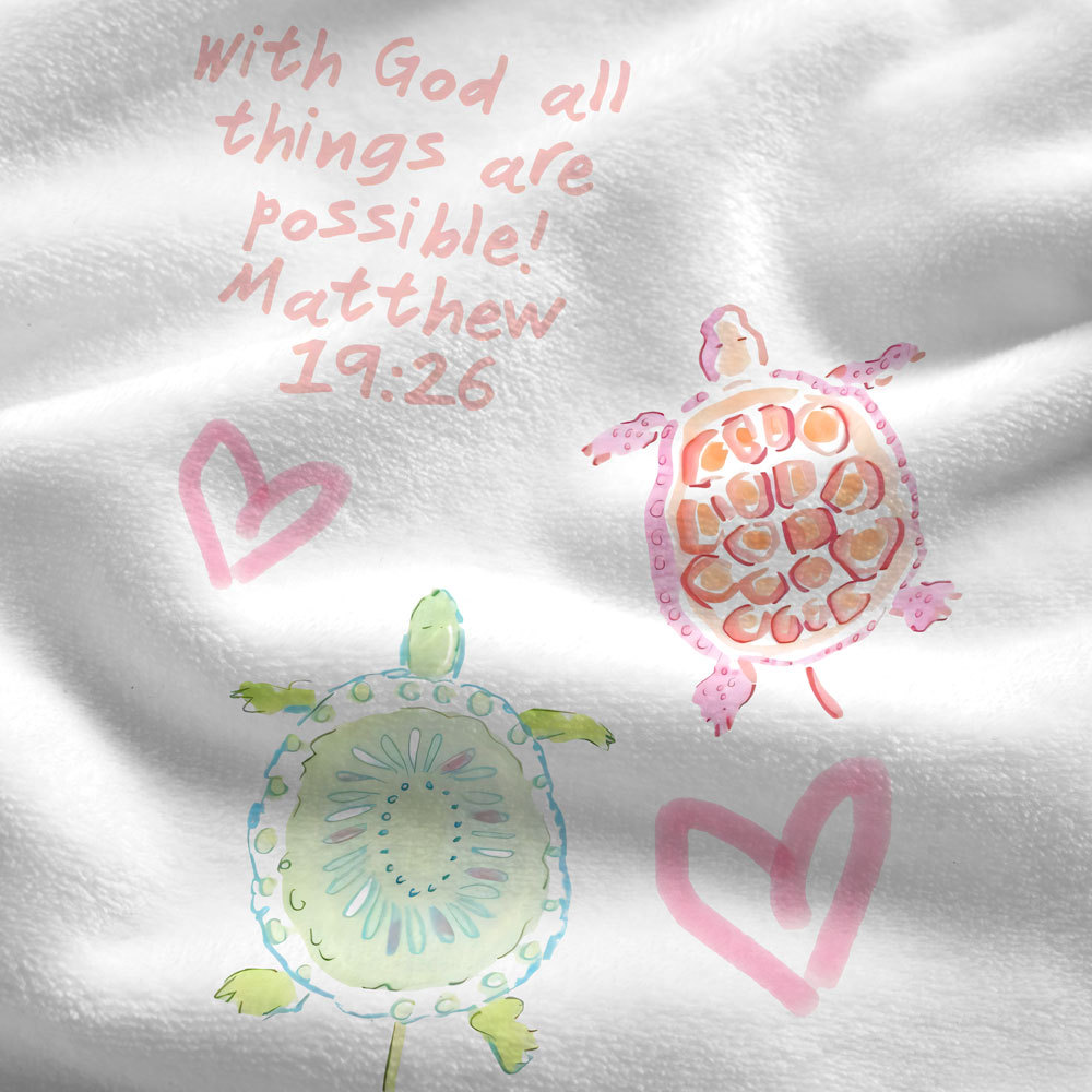 With God All Things Are Possible Christian Blanket