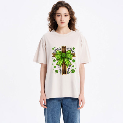 With God All Things Are Possible Christian Washed T-Shirt