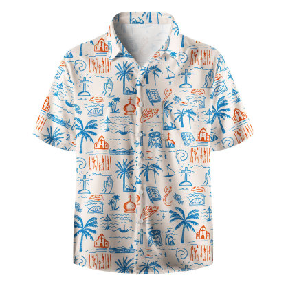 With Jesus In Summer Christian Hawaiian Shirt 