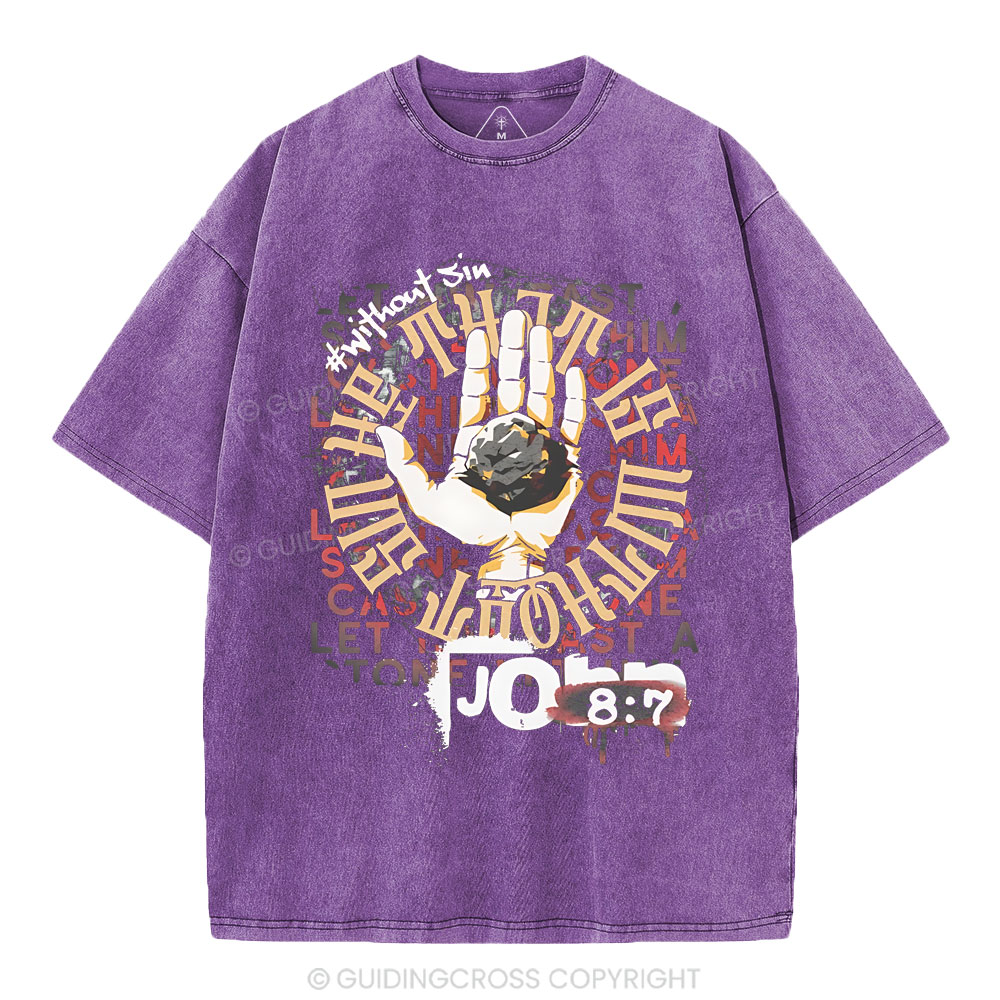 New-Sample Christian Washed T-Shirt Sale - GuidingCross