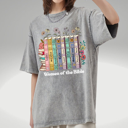 Women Of The Bible Christian Washed  T-Shirt