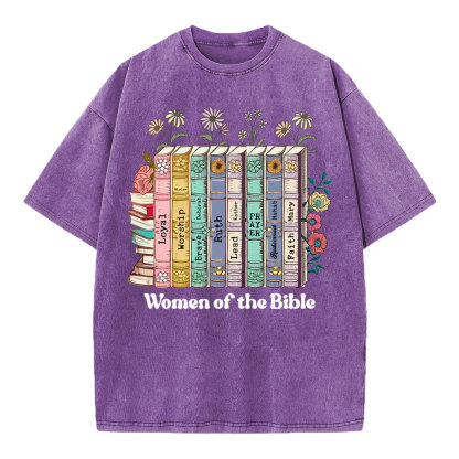 Women Of The Bible Christian Washed  T-Shirt