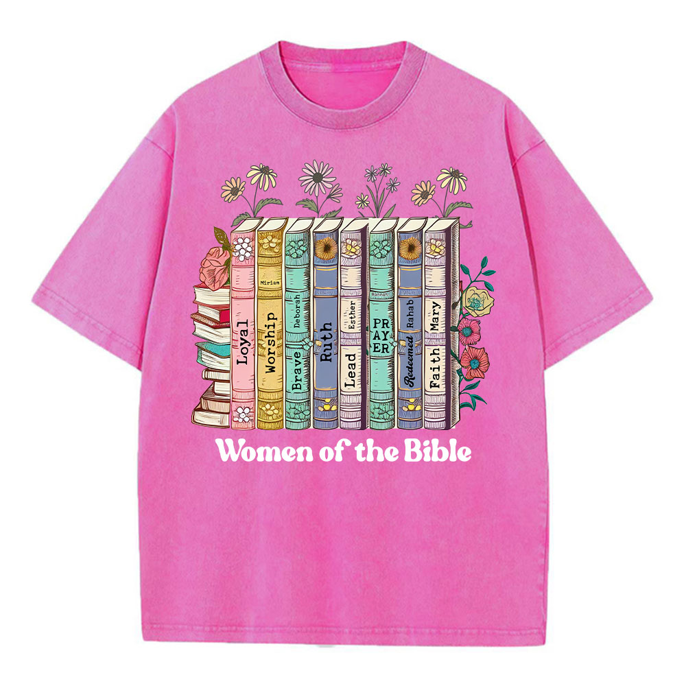 Women Of The Bible Christian Washed  T-Shirt