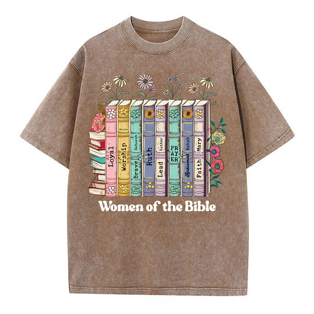 Women Of The Bible Christian Washed  T-Shirt