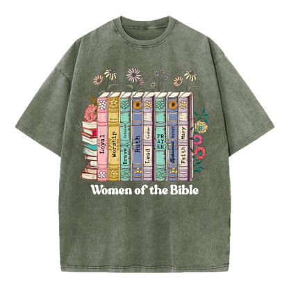 Women Of The Bible Christian Washed  T-Shirt