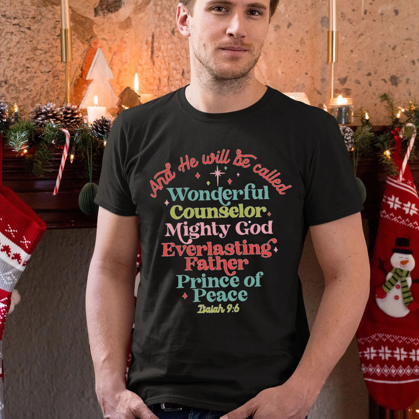 And He Will Be Called Christian Christmas T-Shirt