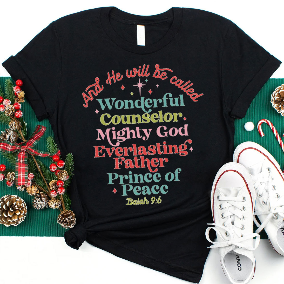 And He Will Be Called Christian Christmas T-Shirt