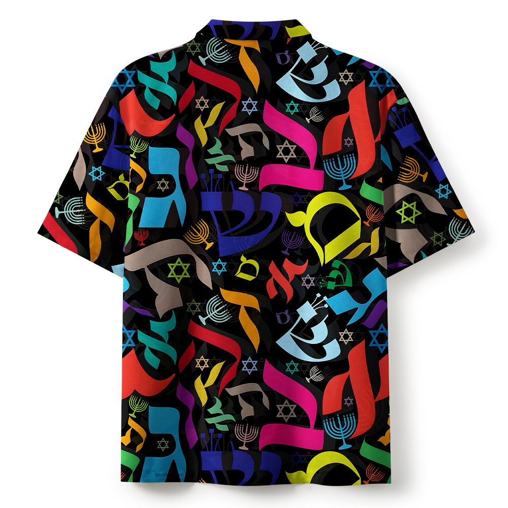 Wonderful Symbols Colorful Hawaiian Shirt 