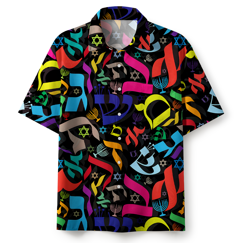 Wonderful Symbols Colorful Hawaiian Shirt 