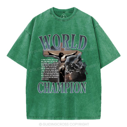 World Champion Christian Washed T-Shirt
