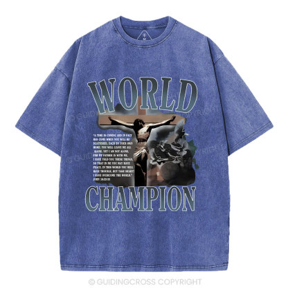 World Champion Christian Washed T-Shirt