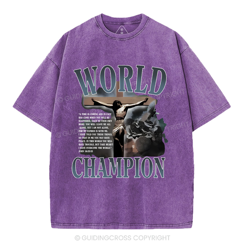 World Champion Christian Washed T-Shirt