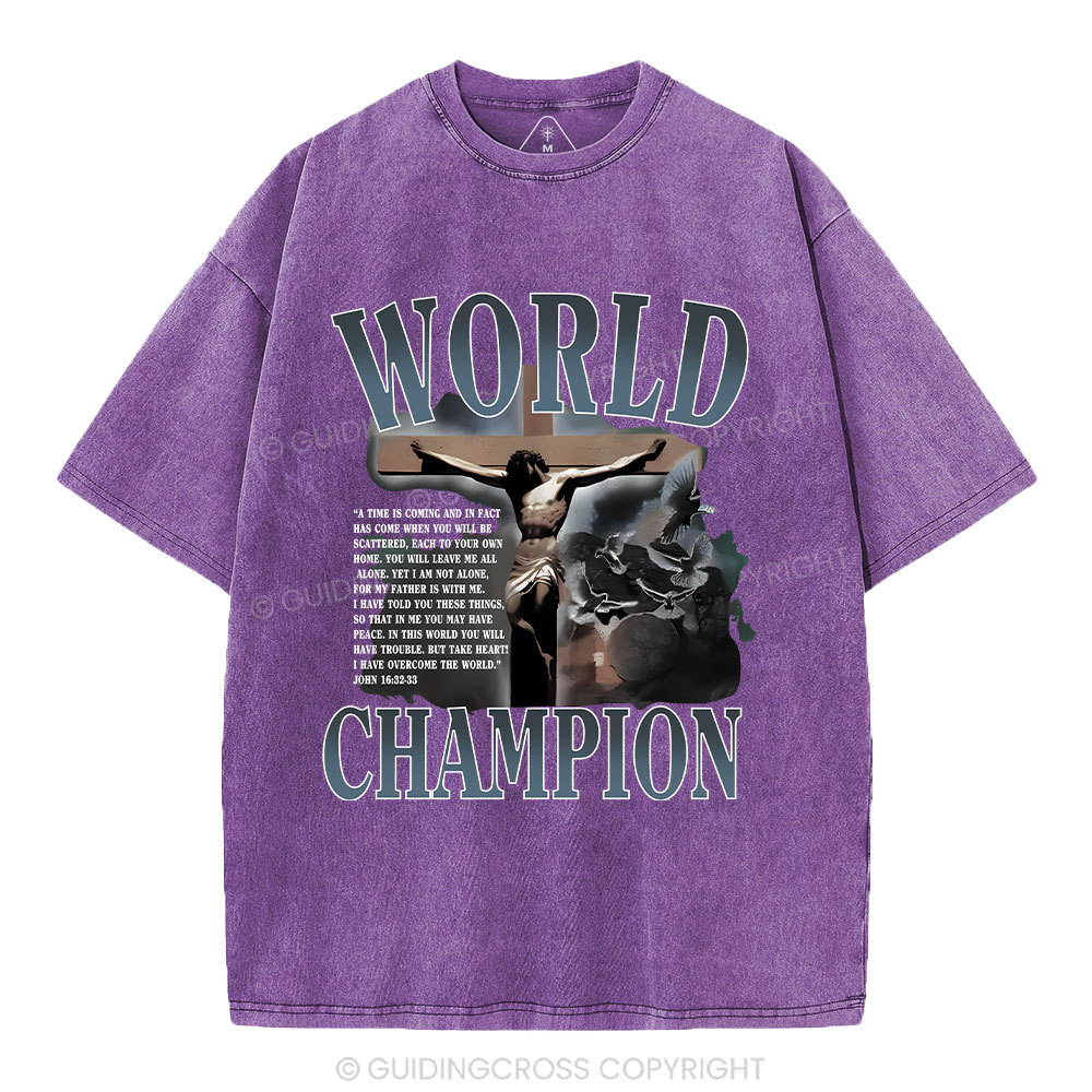 World Champion Christian Washed T-Shirt