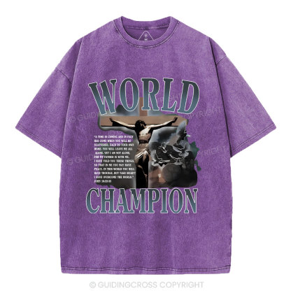 World Champion Christian Washed T-Shirt
