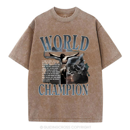 World Champion Christian Washed T-Shirt