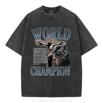 World Champion Christian Washed T-Shirt