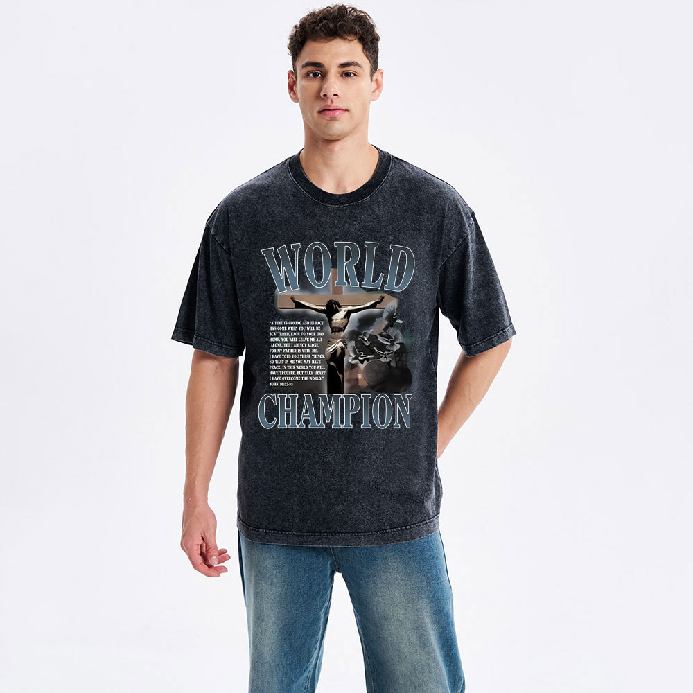 World Champion Christian Washed T-Shirt