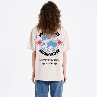 World Savior Christian Washed T-Shirt
