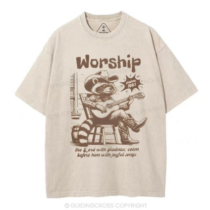 Worship Chirstian Washed T-Shirt