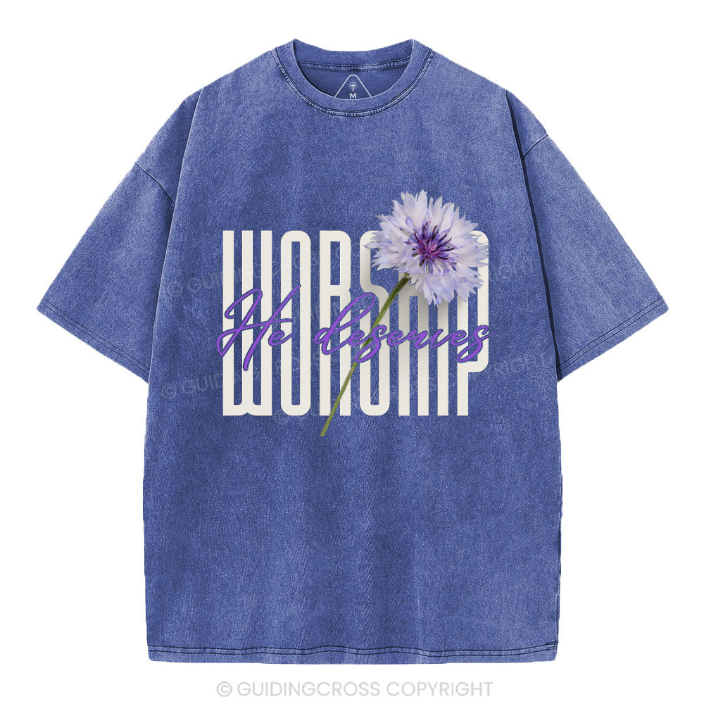 Worship Christian Washed T-Shirt