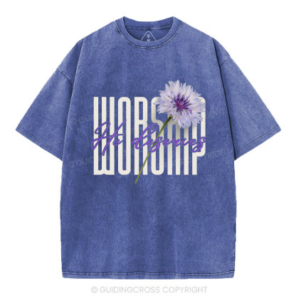 Worship Christian Washed T-Shirt