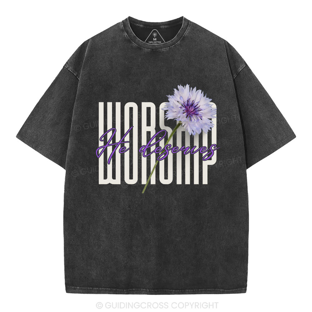 Worship Christian Washed T-Shirt