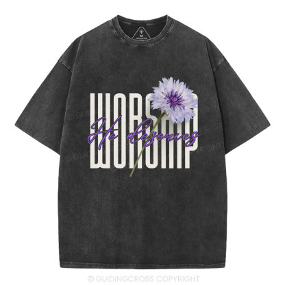 Worship Christian Washed T-Shirt