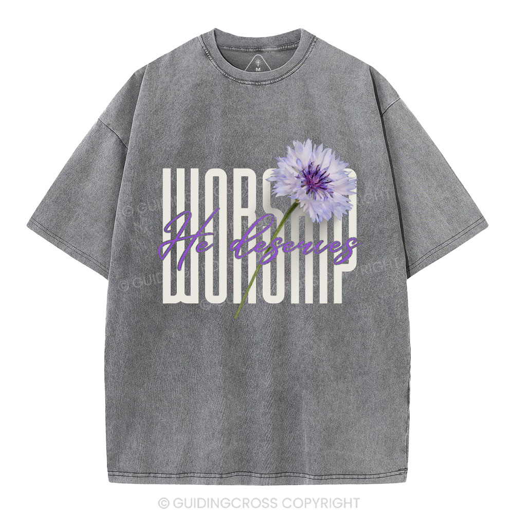 Worship Christian Washed T-Shirt