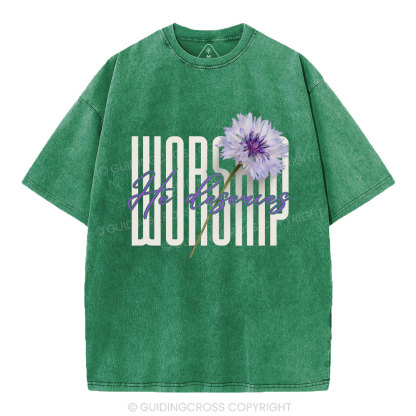 Worship Christian Washed T-Shirt