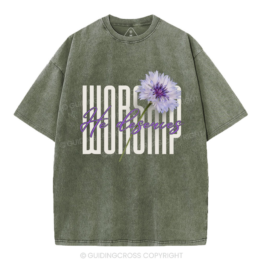 Worship Christian Washed T-Shirt