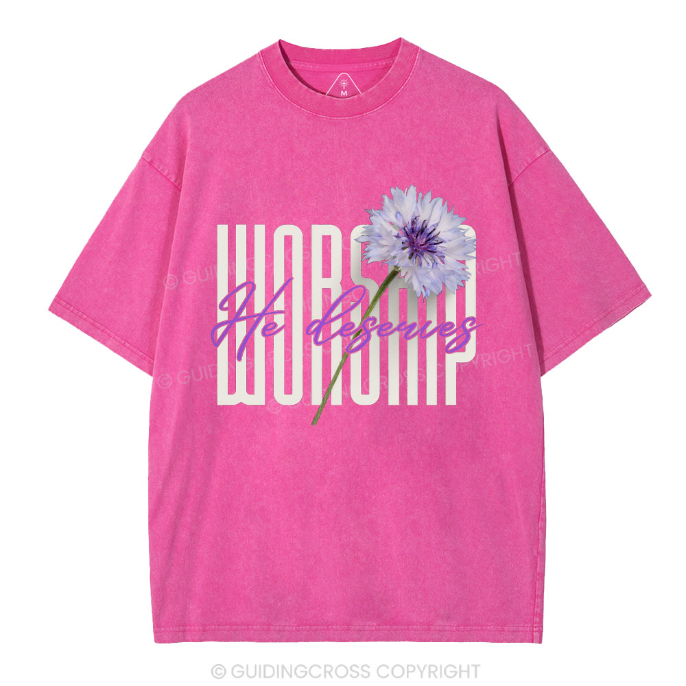 Worship Christian Washed T-Shirt