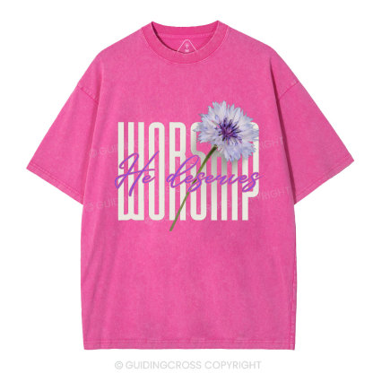 Worship Christian Washed T-Shirt
