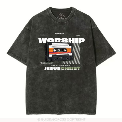 Worship Christian Washed T-Shirt