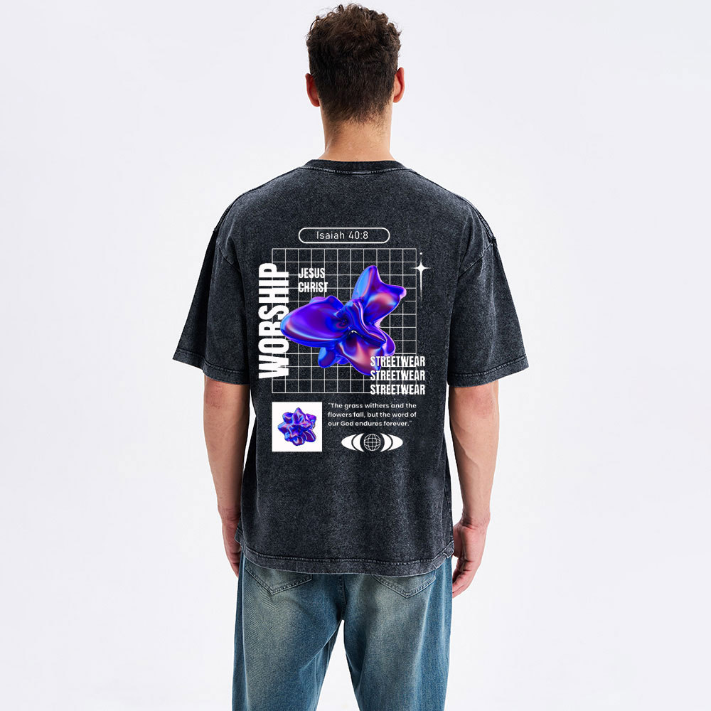 Worship Christian Washed T-Shirt